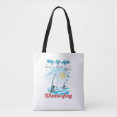 Windsurfen is mijn levensstijl tote bag (Voorkant)