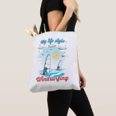 Windsurfen is mijn levensstijl tote bag (Dichtbij)