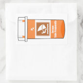 Windsurfen is mijn medicijn rechthoekige sticker (Tas)