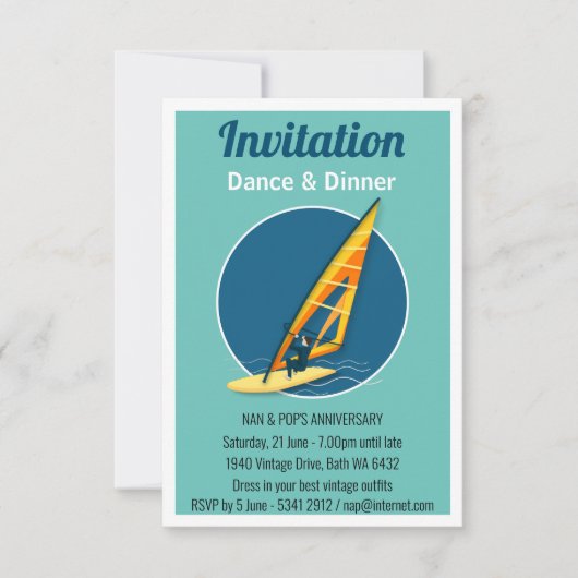 Windsurfen Kaart (Voorkant)