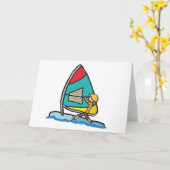 Windsurfen Kaart (Gele Bloem)