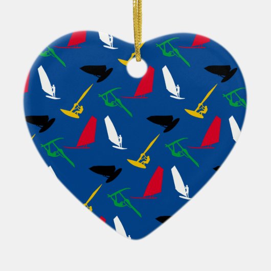 Windsurfen Keramisch Ornament (Voorkant)