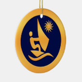 Windsurfen Keramisch Ornament (Rechts)