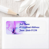 Windsurfen Kleur Retouradreslabel Etiket (Insitu)