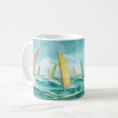 Windsurfen koffiemok (Voorkant links)