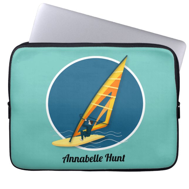 Windsurfen Laptop Sleeve (Voorkant)