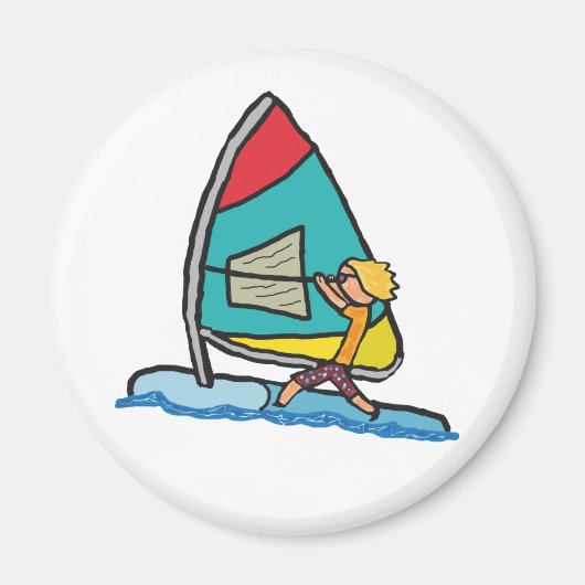 Windsurfen Magneet (Voorkant)
