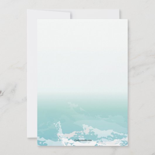 Windsurfen Mannelijke Uitnodiging (Achterkant)