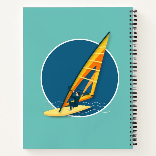 Windsurfen Notitieboek (Achterkant)