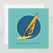 Windsurfen Notitiekaartje (Voorkant / Achterkant)