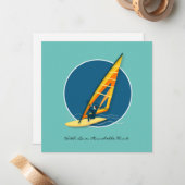 Windsurfen Notitiekaartje (Voorkant / Achterkant in situ)