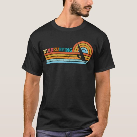 Windsurfen op Sunset  T-shirt (Voorkant)
