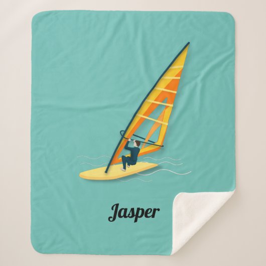 Windsurfen Sherpa Deken (Voorkant)