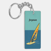 Windsurfen Sleutelhanger (Voorkant Links)