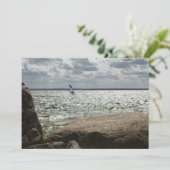 Windsurfen - uitnodiging (Staand voorkant)