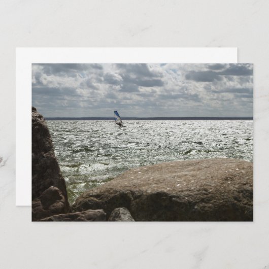 Windsurfen - uitnodiging (Voorkant / Achterkant)