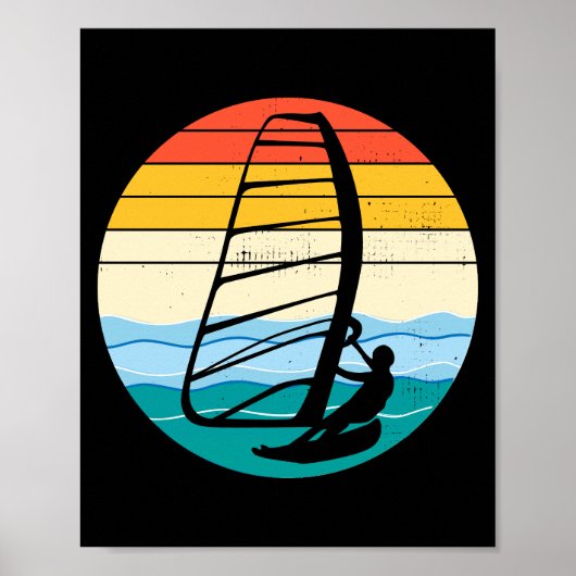 Windsurfen Windsurf Windsurfer Surf Water Sport Poster (Voorkant)