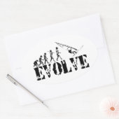 Windsurfen Windsurfen Evolution Sport Art Ovale Sticker (Envelop)