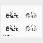 Windsurfen Windsurfen Evolution Sport Art Ovale Sticker (Vel)
