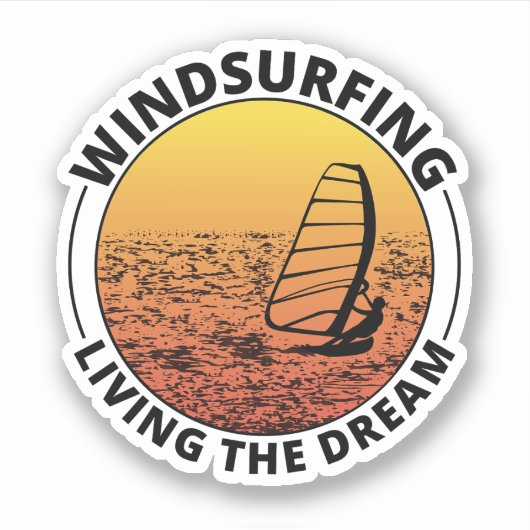 Windsurfen Windsurfen Windsurfen Watersporten Wind Sticker (Voorkant)