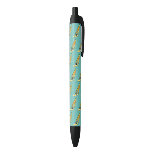 Windsurfen Zwarte Inkt Pen (Achterkant (Verticaal))