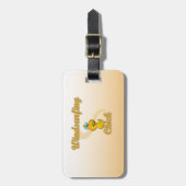 Windsurfend Chick Bagagelabel (Voorkant verticaal)