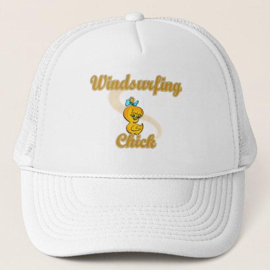 Windsurfend Chick Trucker Pet (Voorkant)