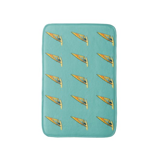 Windsurfende Bath Mat (Voorkant Verticaal)