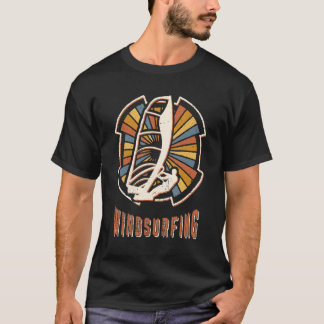 Windsurfende Klassieke Retro Sport Love T-shirt