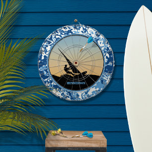 Windsurfende oceaangolven dartbord