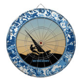 Windsurfende oceaangolven dartbord (Voorkant)
