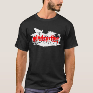 Windsurfende verslaafde t-shirt