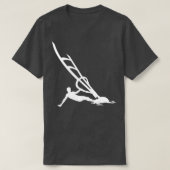 Windsurfende windsurfer t-shirt (Design voorkant)