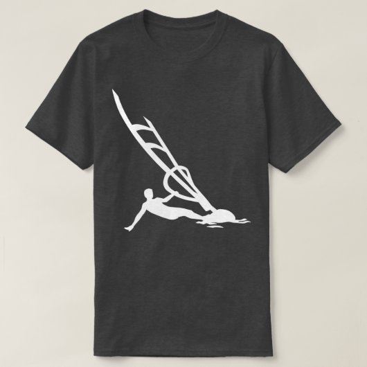 Windsurfende windsurfer t-shirt (Design voorkant)