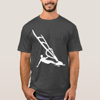 Windsurfende windsurfer t-shirt
