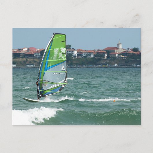 Windsurfer Briefkaart (Voorkant)