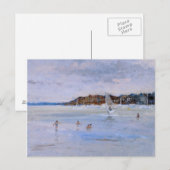 Windsurfer en Bathers Briefkaart (Voorkant / Achterkant)