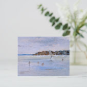 Windsurfer en Bathers Briefkaart (Staand voorkant)