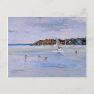 Windsurfer en Bathers Briefkaart