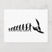 Windsurfer Evolutionstheorie des Wassersport Briefkaart (Voorkant)