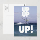 Windsurfer in de lucht ansichtkaart briefkaart (Voorkant / Achterkant)