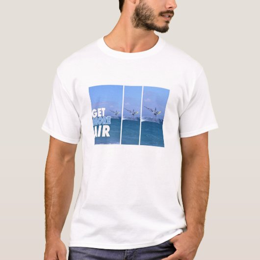 Windsurfer in de Lucht T-Shirt (Voorkant)