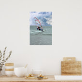 windsurfer in een storm poster (Keuken)