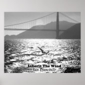 Windsurfer in San Francisco Bay Poster (Voorkant)