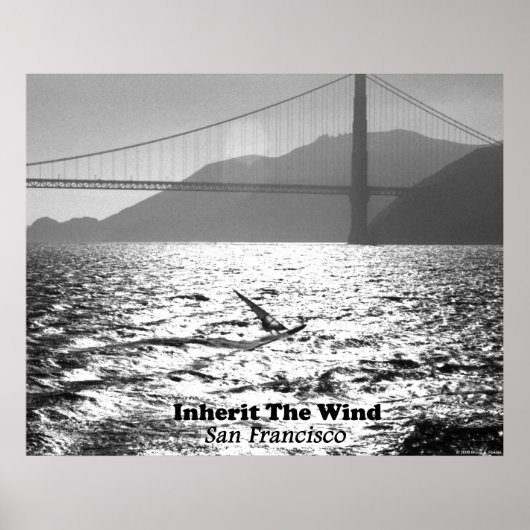 Windsurfer in San Francisco Bay Poster (Voorkant)