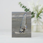 Windsurfer - Noord-Jytland, Denemarken Briefkaart (Staand voorkant)