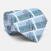 Windsurfer Trio Mannen Necktie Stropdas (Opgerold)