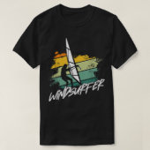 Windsurfer Wave Ocean Windsurfing Sailboarding Sur T-shirt (Design voorkant)