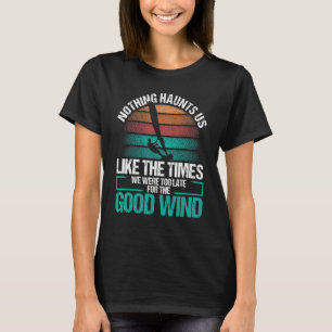 Windsurfer Zeil Goede Wind Retro Windsurfen T-shirt
