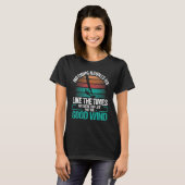 Windsurfer Zeil Goede Wind Retro Windsurfen T-shirt (Voorkant volledig)